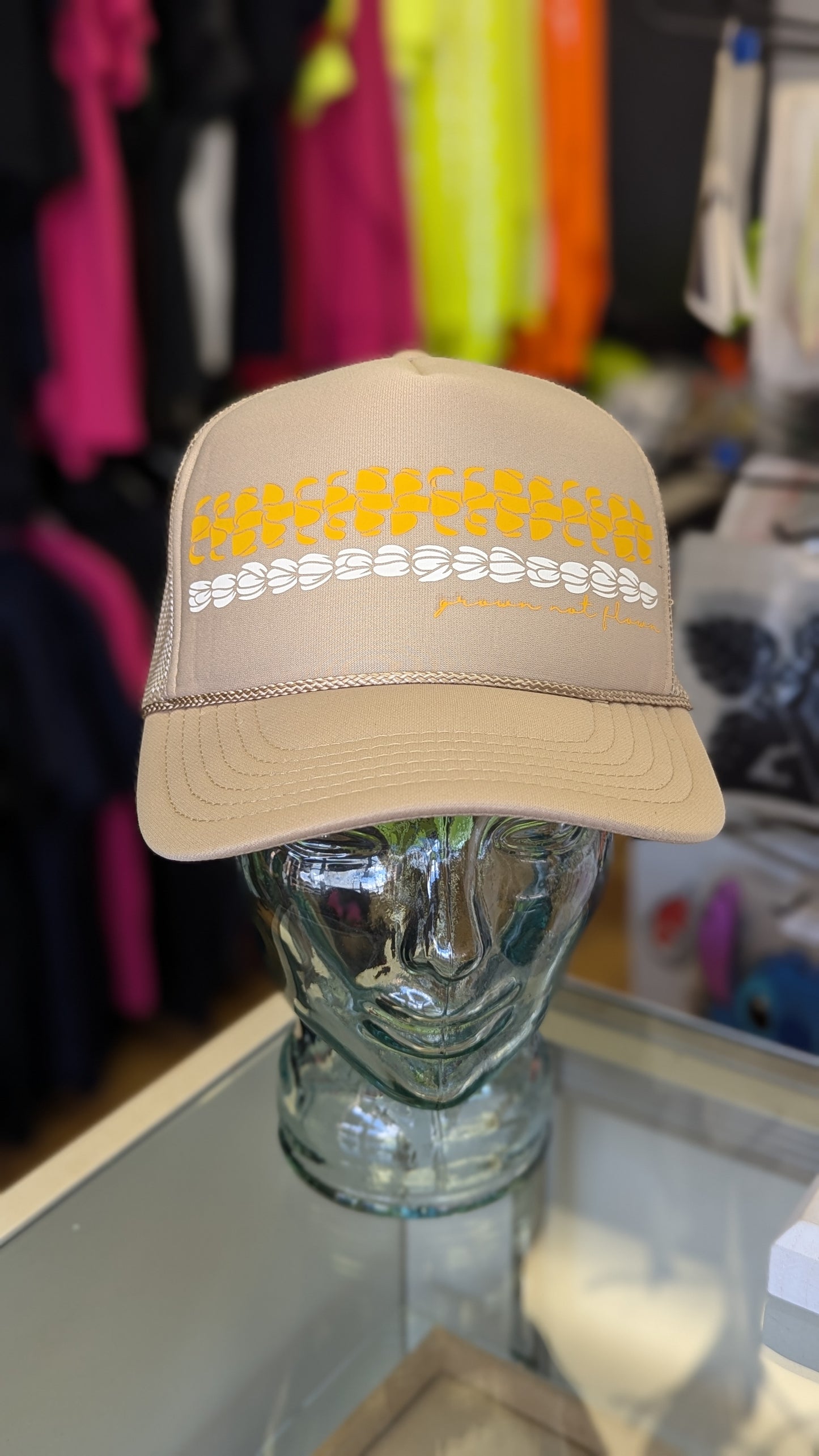 Puakenikeni and Pikake Trucker Hat