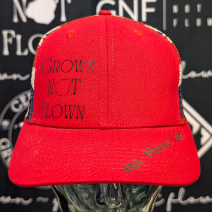 Grown Not Flown Hawaiian Flag Mesh Snapback