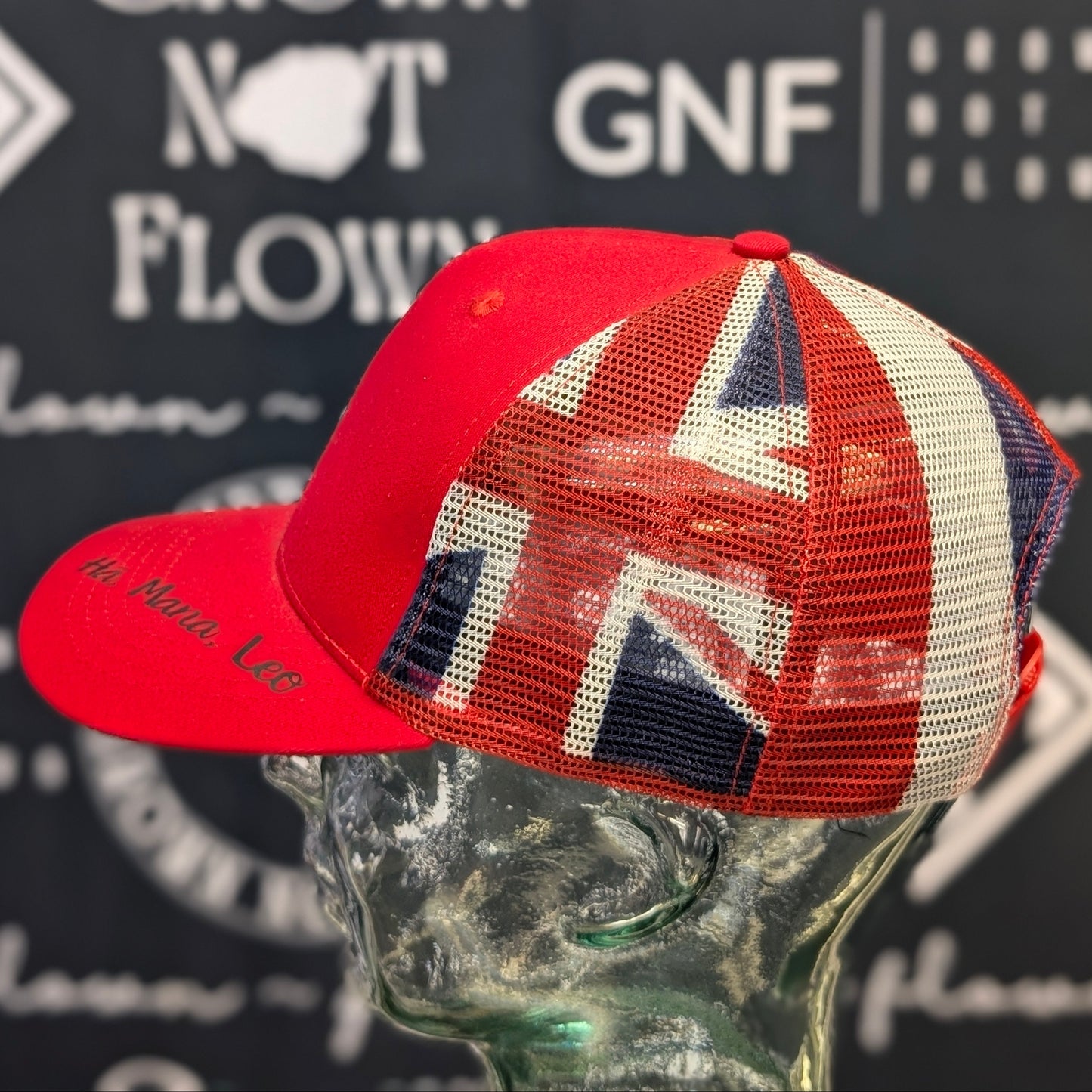 Grown Not Flown Hawaiian Flag Mesh Snapback