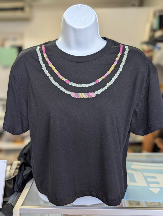 Ni'ihau Shell Lei Crop Top