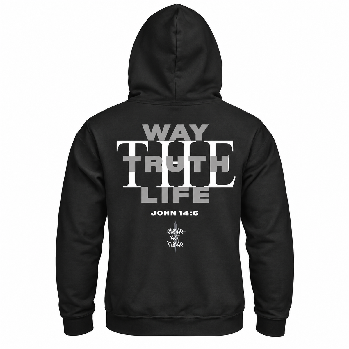 Rooted By HIS Design Black Hoodie